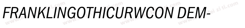 FRANKLINGOTHICURWCON DEM字体转换
